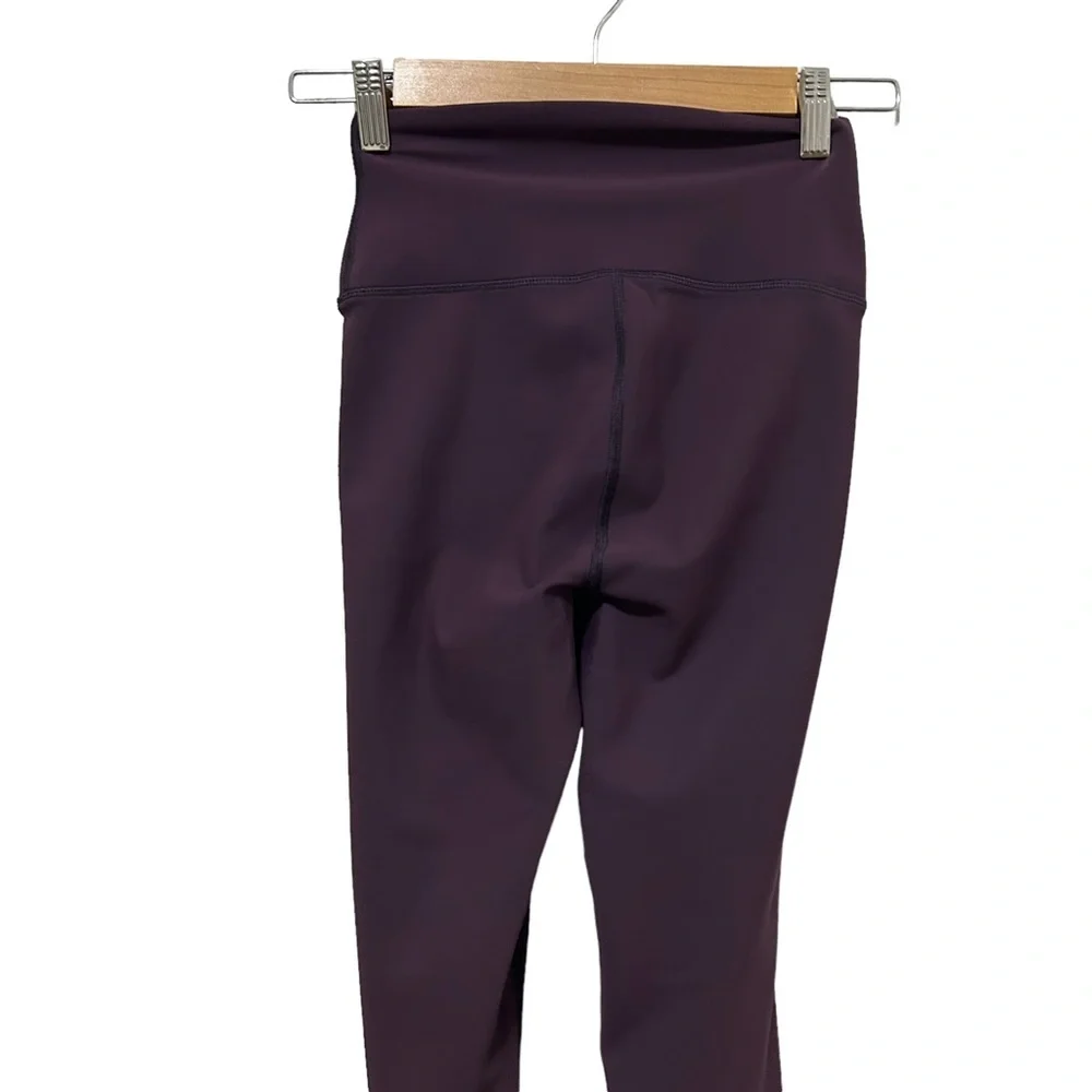ALO YOGA HIGH-WAIST RIPPED WARRIOR Purple EGGPLANT XS